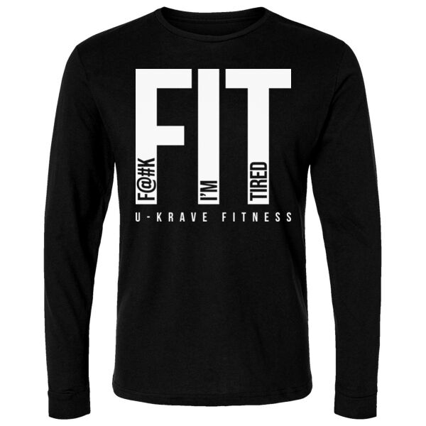 FIT I'M TIRED - UNISEX LONG SLEEVE T-SHIRT - $8HV1SA$ Thumbnail