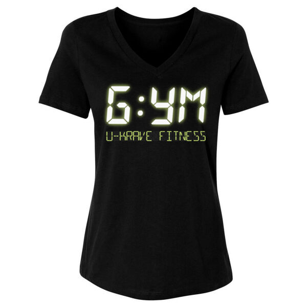GYM TIME - WOMEN'S RELAXED VNECK T-SHIRT - $AW3ENR$ Thumbnail
