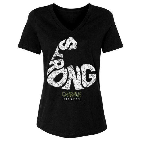 STRONG ARM - WOMEN'S RELAXED VNECK T-SHIRT Thumbnail