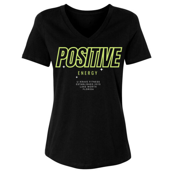 POSITIVE ENERGY - WOMEN'S RELAXED VNECK T-SHIRT Thumbnail